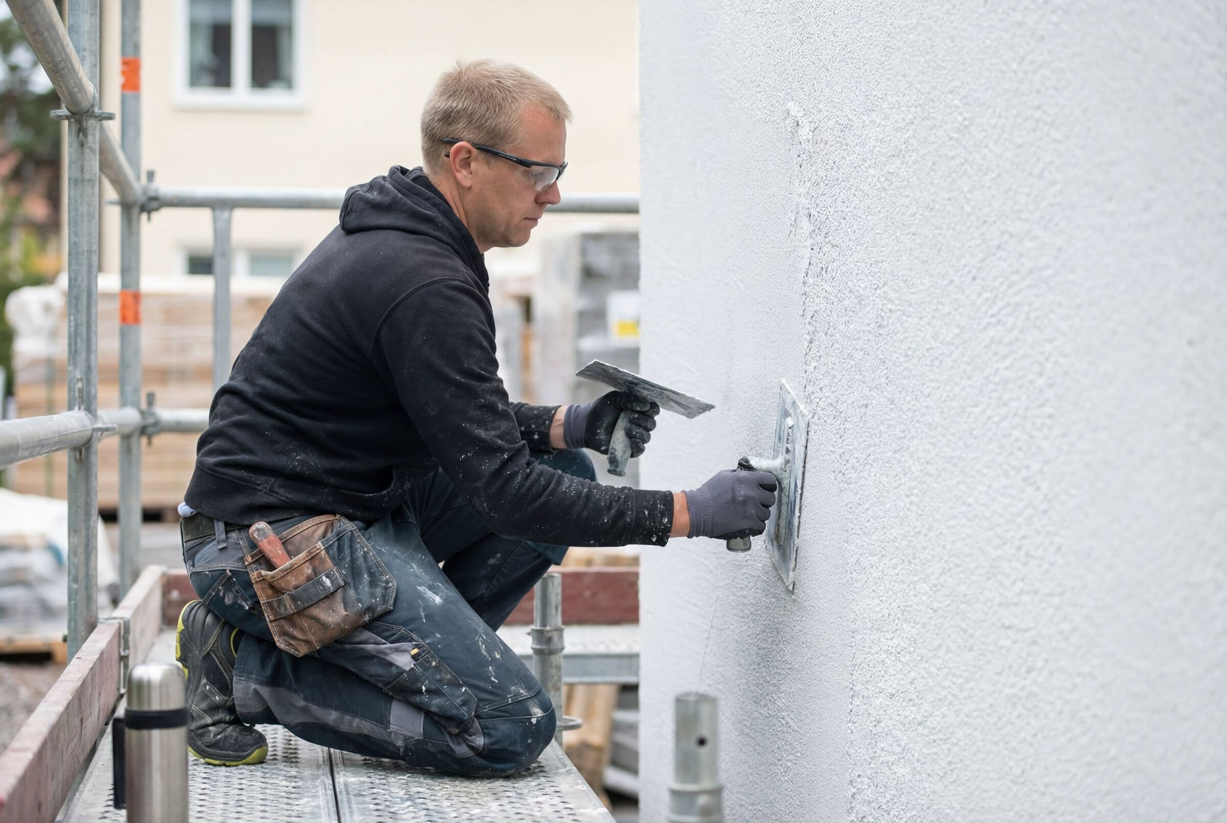 Fasadarbete med Atlas system